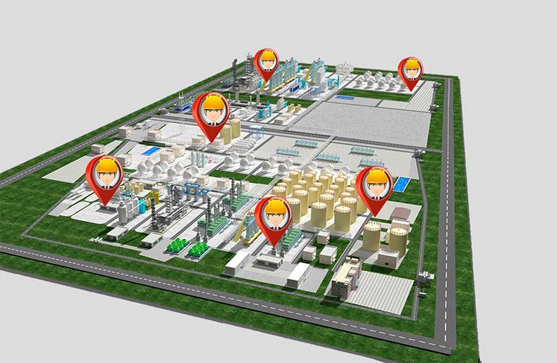 化工厂室内人员定位系统